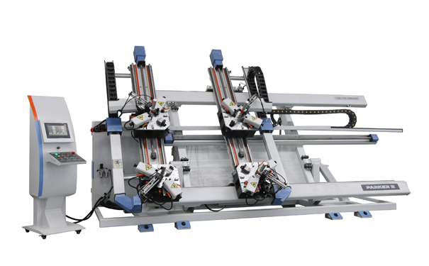 鋁門窗四頭組角機